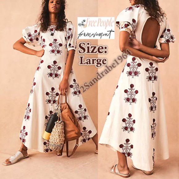 Free People Dresses & Skirts - NWT - Free People Cactus Flower Dress - Color: Lazy Bones Combo